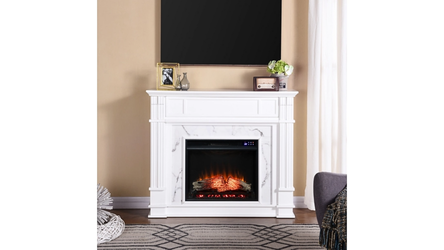 Fireplace Mantel -Southern Enterprises Solemma Touch Screen