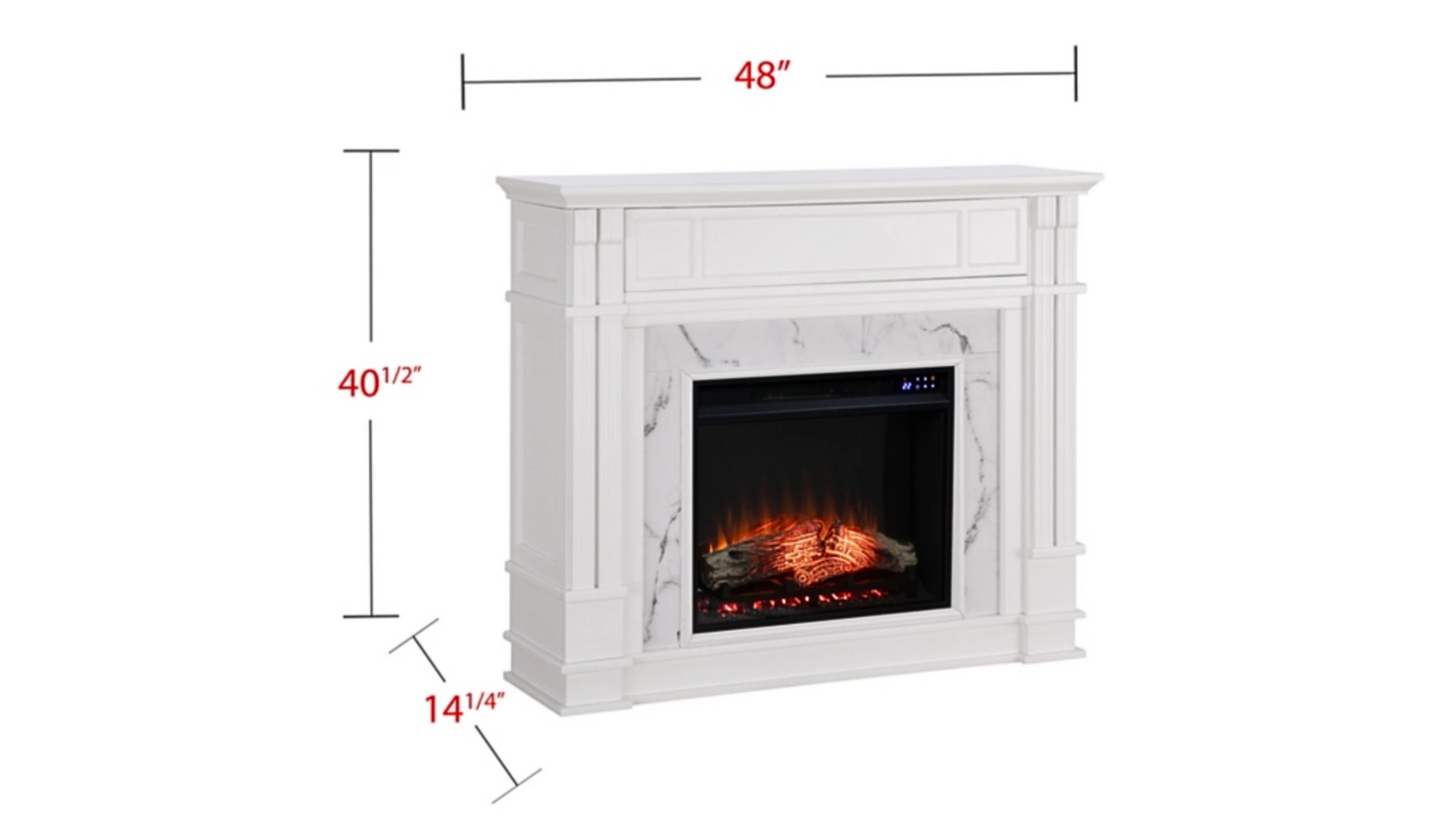 Fireplace Mantel -Southern Enterprises Solemma Touch Screen