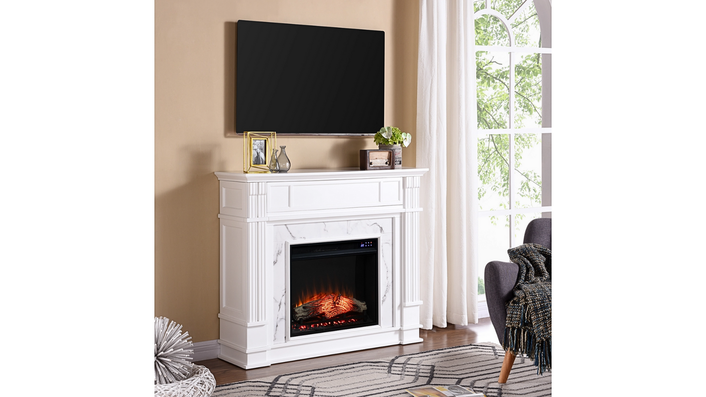 Fireplace Mantel -Southern Enterprises Solemma Touch Screen