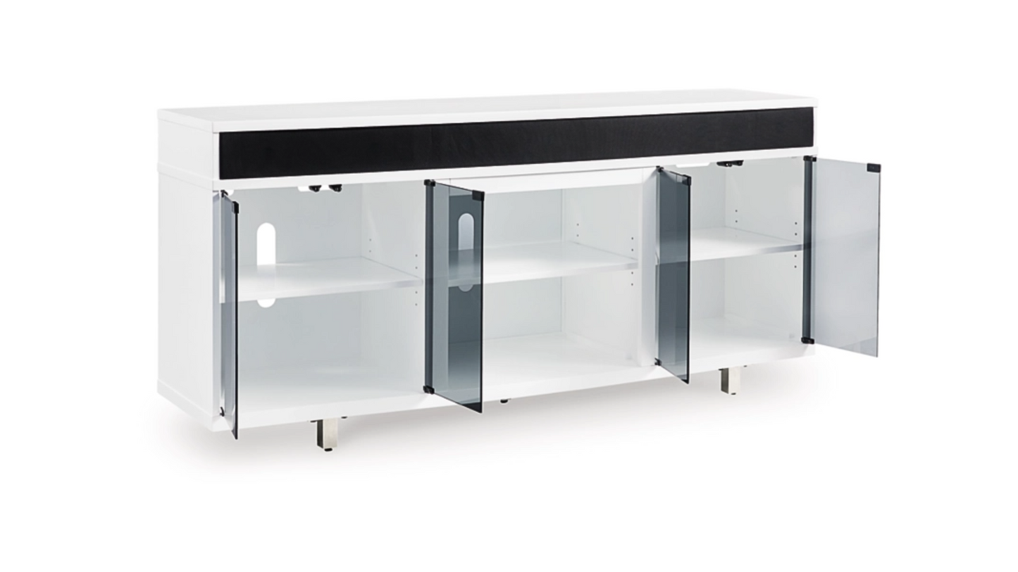 TV Stand with Electric Fireplace Gardoni