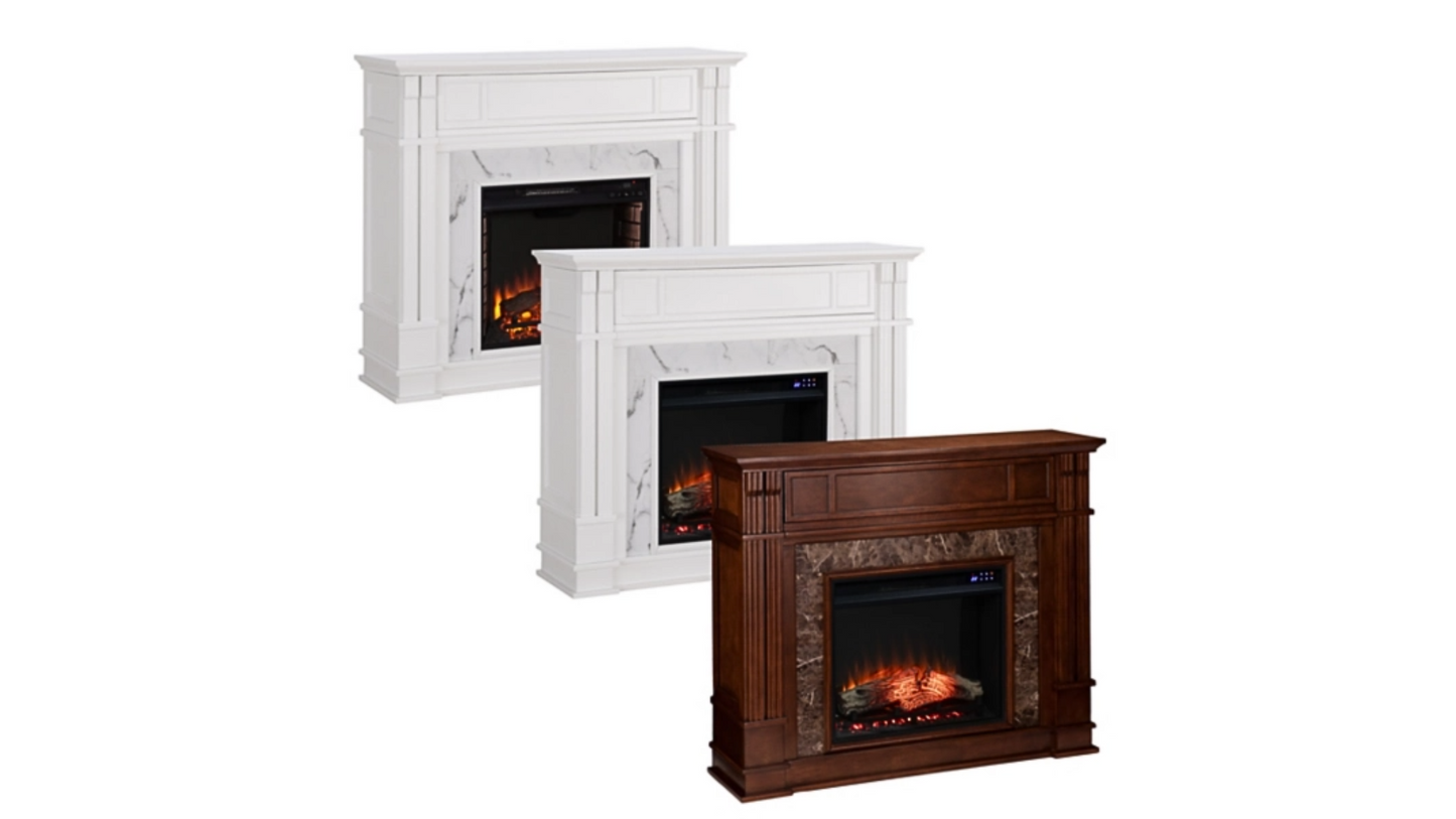 Fireplace Mantel -Southern Enterprises Solemma Touch Screen