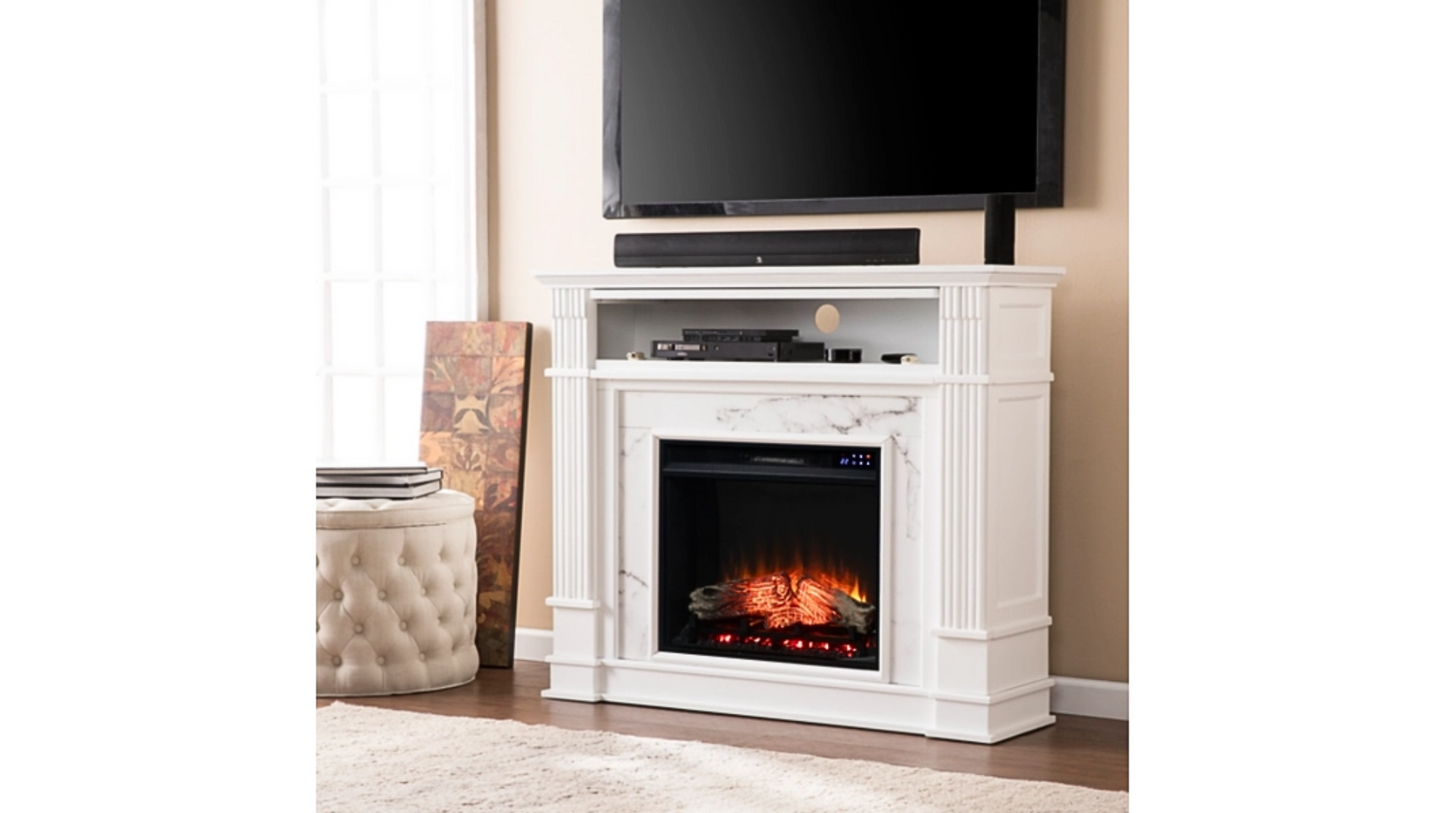 Fireplace Mantel -Southern Enterprises Solemma Touch Screen