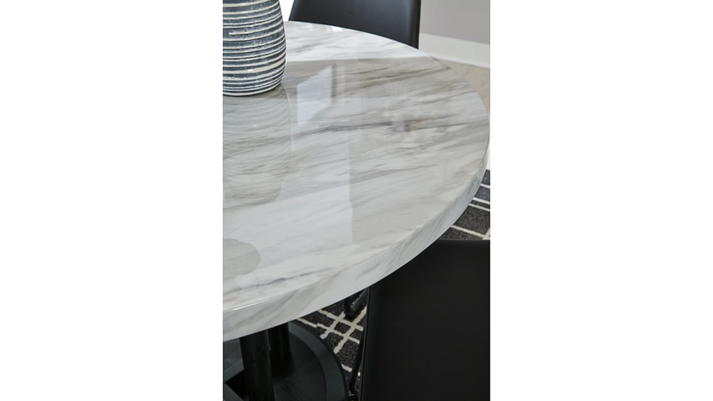 Dining Table - Centiar Counter Height and 4 Barstools