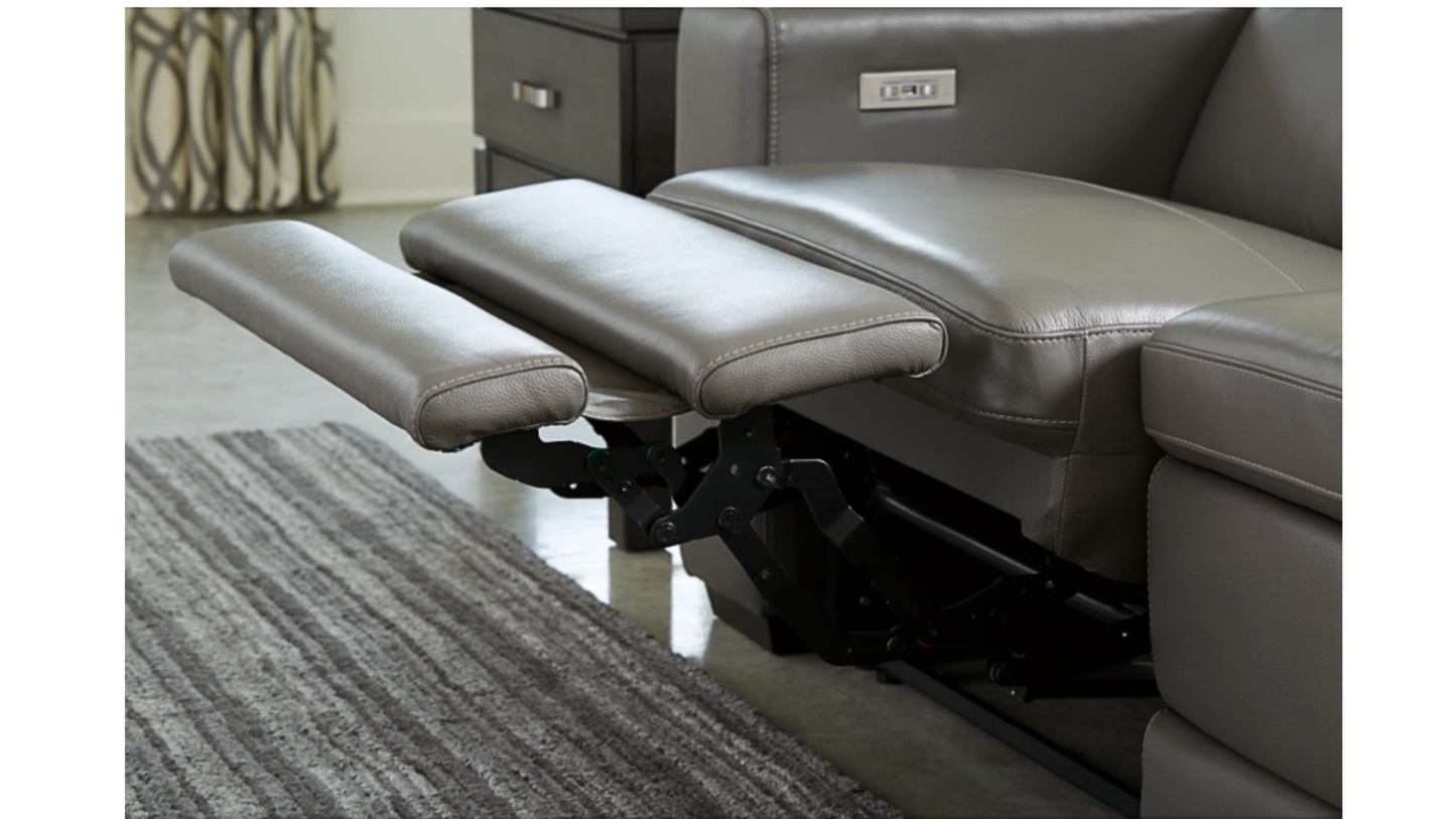 Sofa - Texline 3-Piece Dual Power Leather Reclining Modular