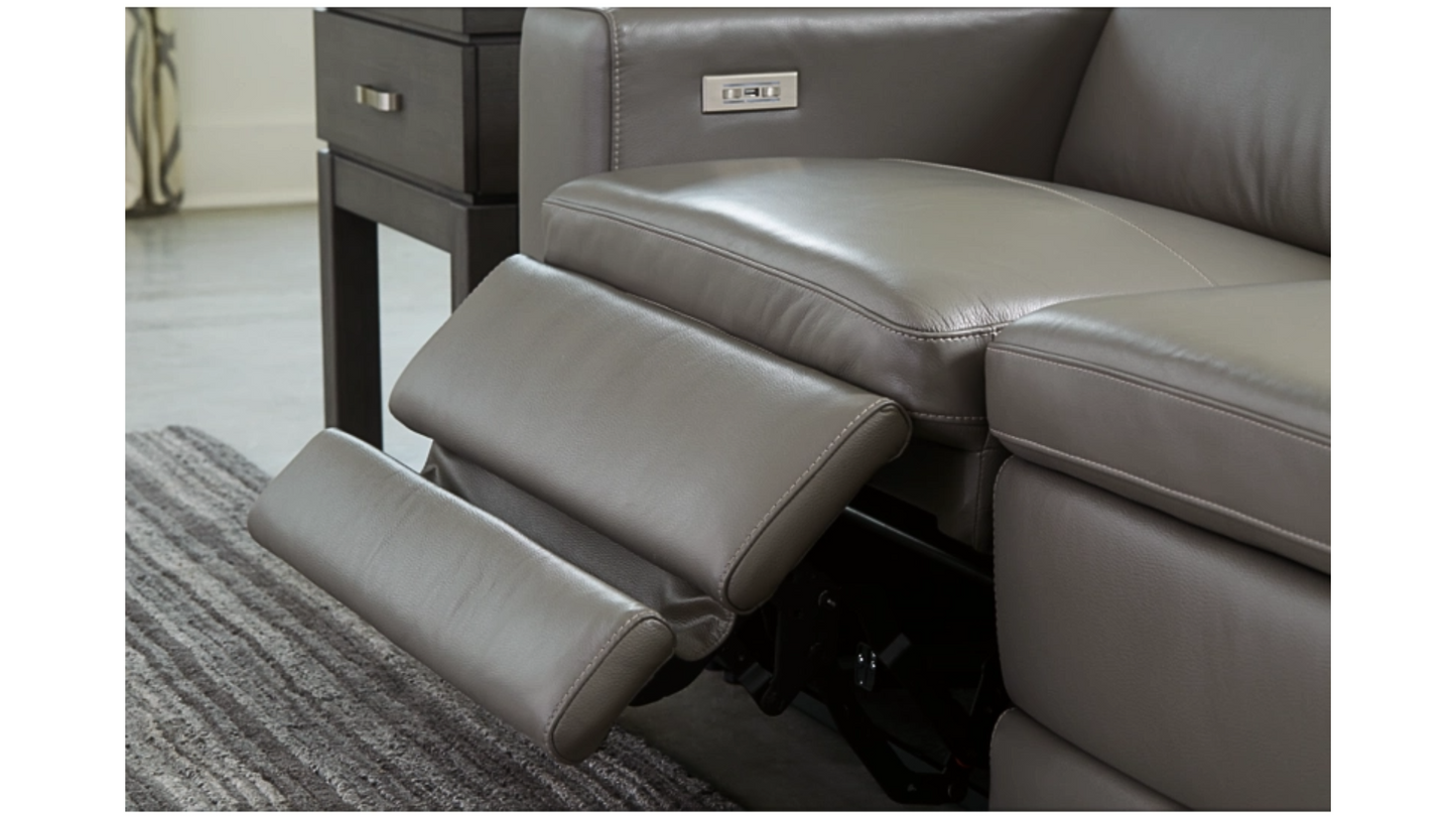Sofa - Texline 3-Piece Dual Power Leather Reclining Modular