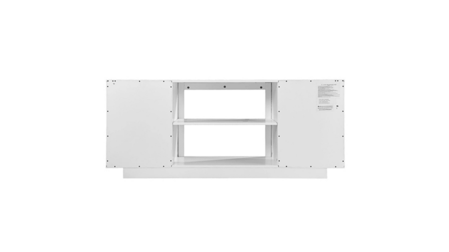 Fireplace Mantel - Southern Enterprises Gerrieh Color Changing Fireplace with Media Storage