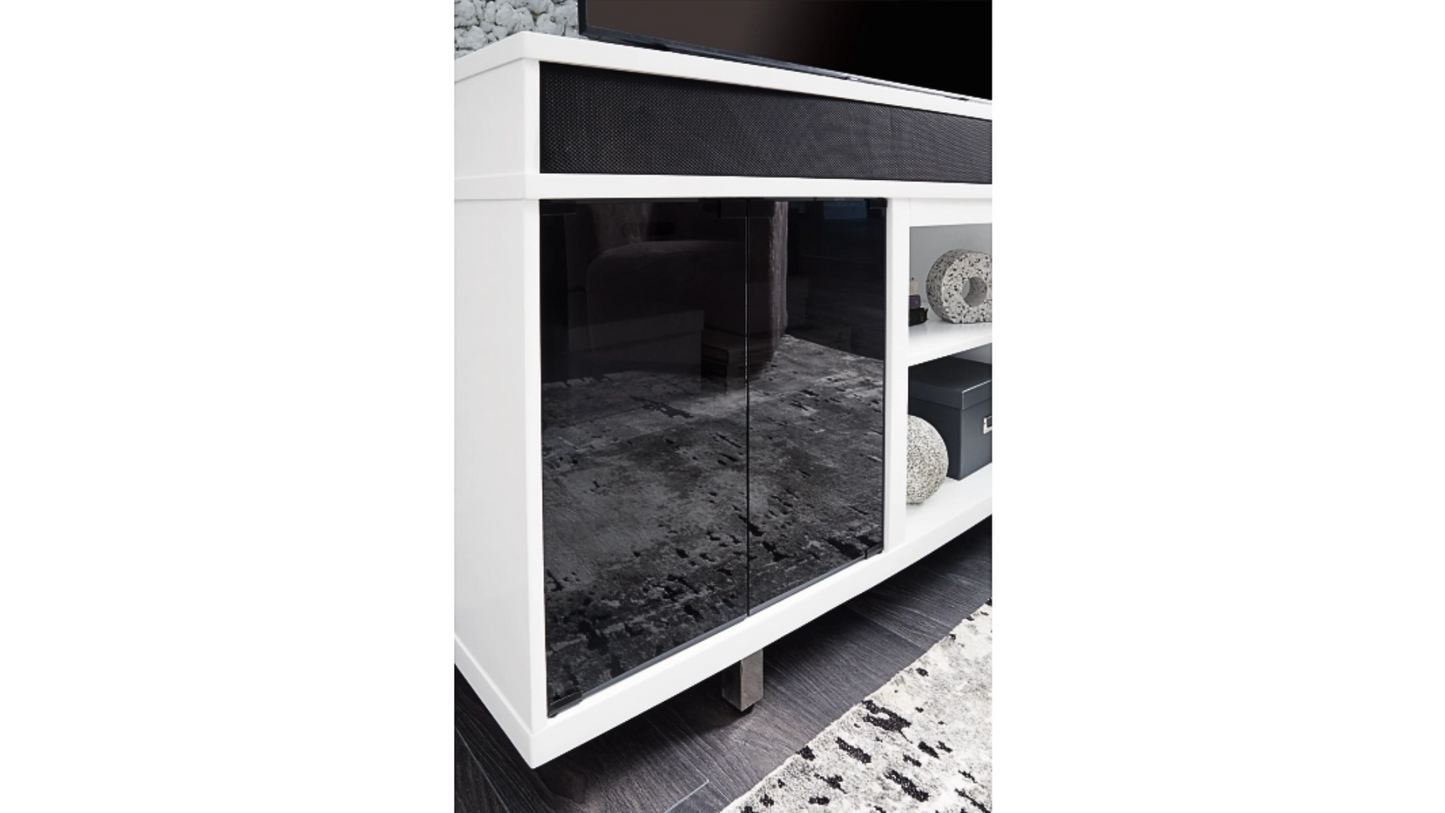 TV Stand with Electric Fireplace Gardoni