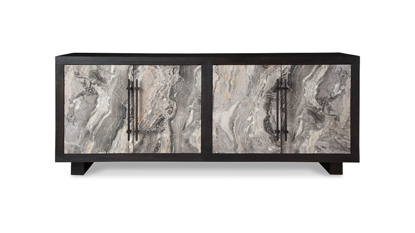TV Stand - Lakenwood 4 Door Accent Cabinet