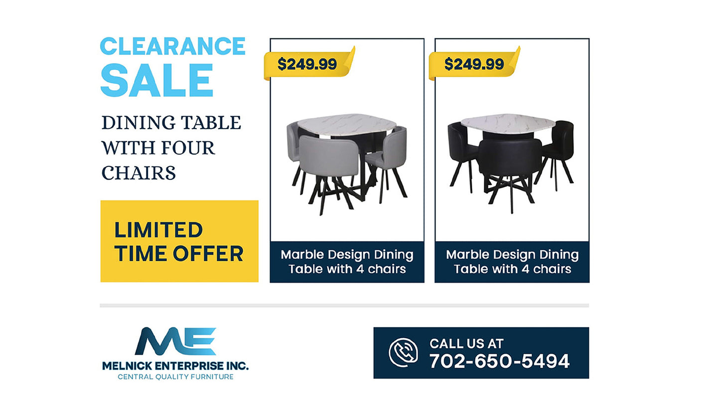 Clearance - Dining Table Set