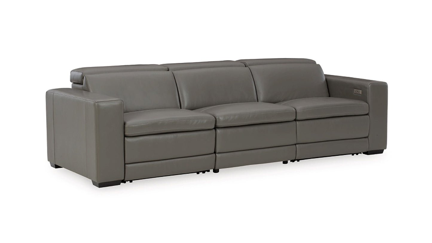 Sofa - Texline 3 Piece Power Leather Sofa