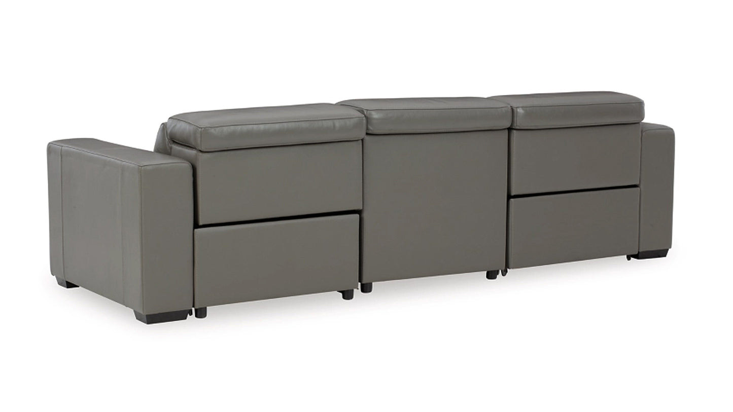 Sofa - Texline 3 Piece Power Leather Sofa