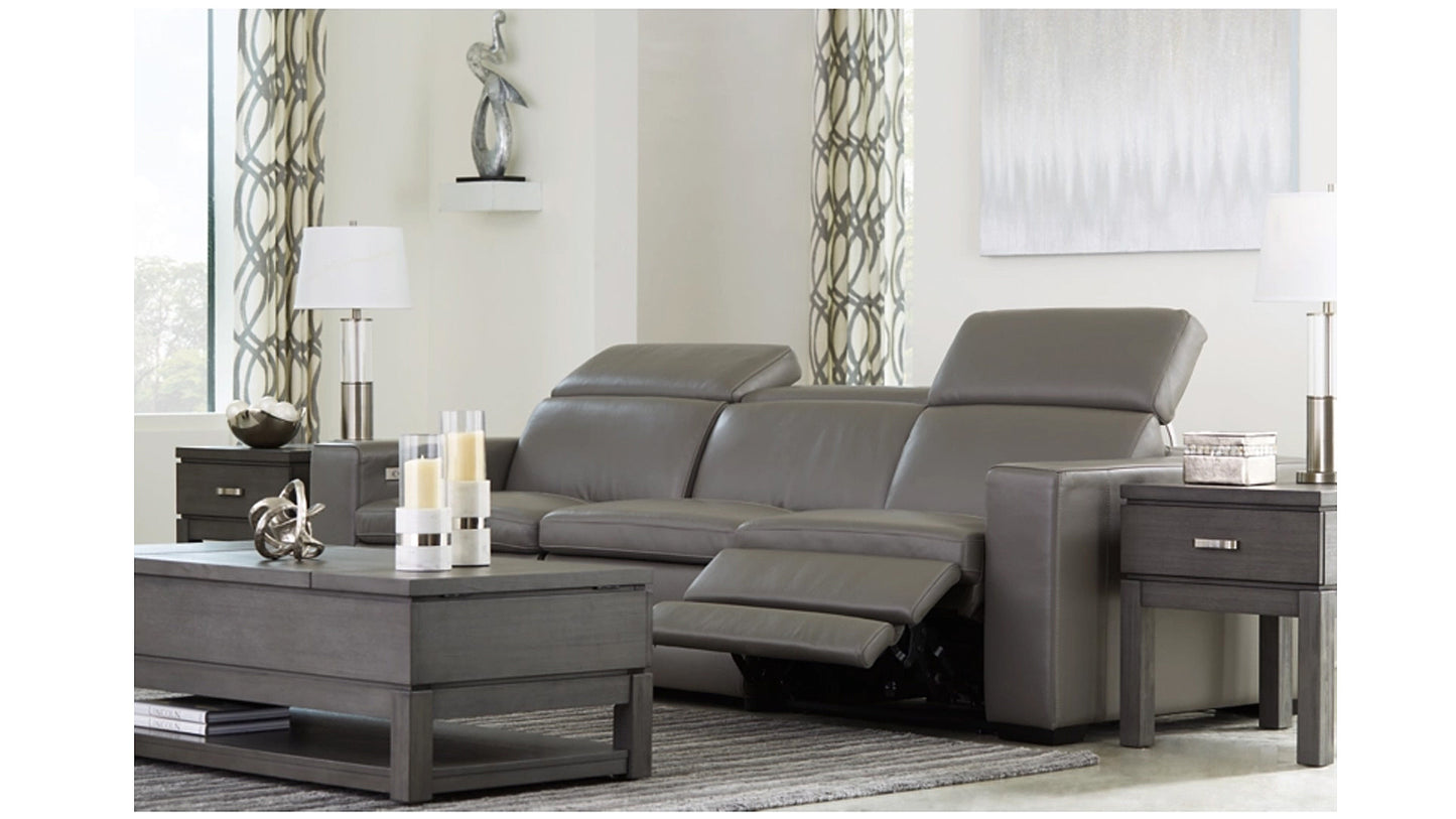 Sofa - Texline 3 Piece Power Leather Sofa