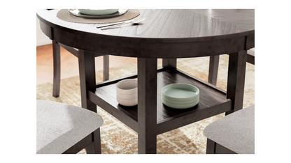 Dining Table- Langwest table and 4 Chairs (Set of 5)